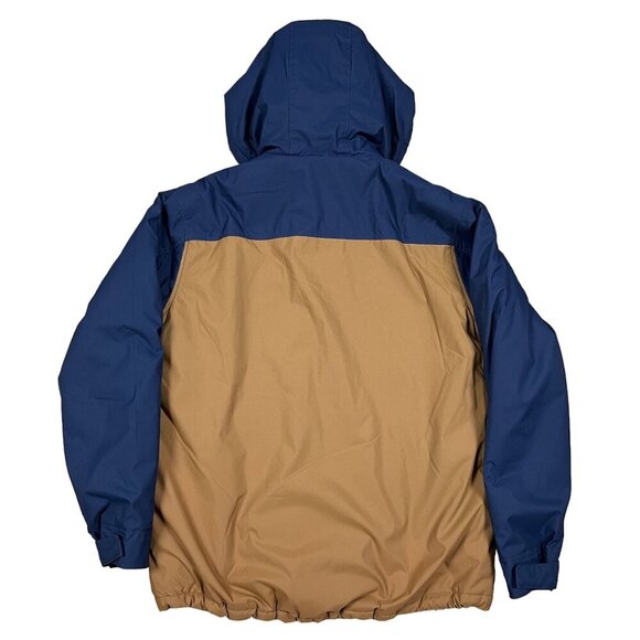 Swiss Tech Trailblazer Brown & Blue Hooded Winter Jacket Size Medium - Picture 2 of 6